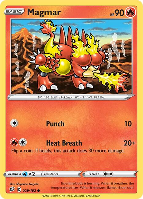 Magmar 029/192 Normal SWSH02: Rebel Clash