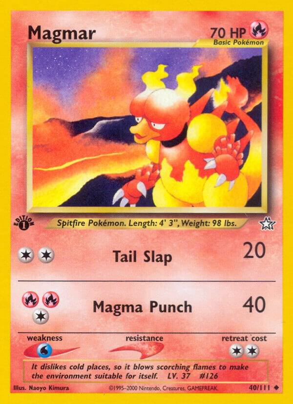 Magmar 040/111 1st Edition Neo Genesis