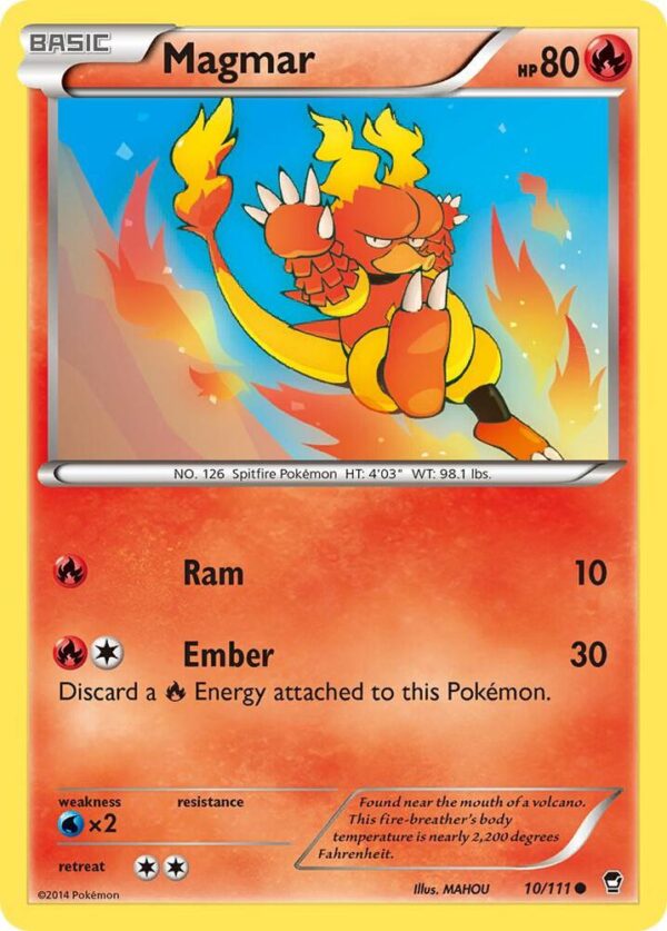 Magmar 10/111 Normal XY – Furious Fists