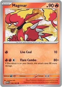 Magmar | 126/165 | Reverse Holofoil | SV: Scarlet & Violet 151