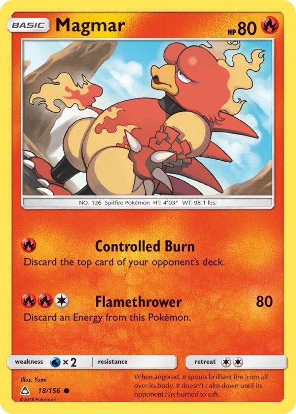 Magmar 18/156 Normal SM – Ultra Prism Magmar 18/156 Normal SM – Ultra Prism
