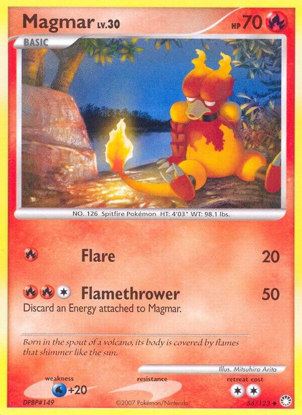 Magmar 54/123 Reverse Holofoil Mysterious Treasures