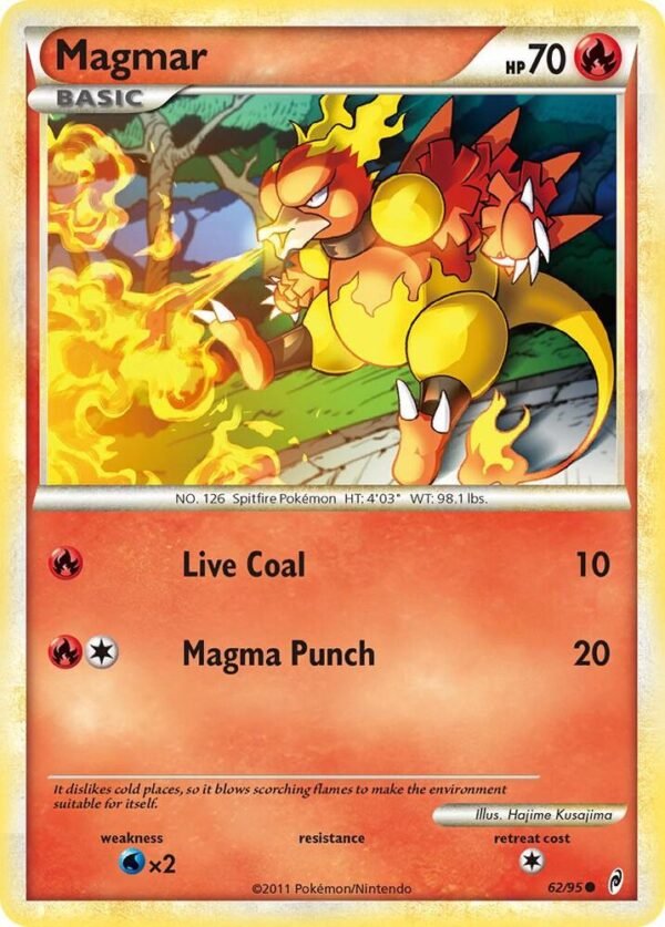 Magmar 62/95 Reverse Holofoil Call of Legends Magmar 62/95 Reverse Holofoil Call of Legends