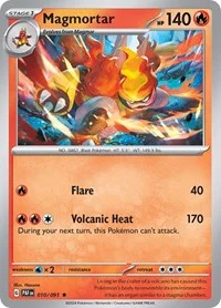 Magmortar | 010/091 | Holofoil | SV: Paldean Fates