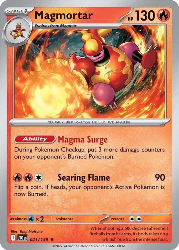 Magmortar 021/159 Holofoil SV09: Journey Together