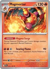 Magmortar | 021/159 | Reverse Holofoil | SV09: Journey Together