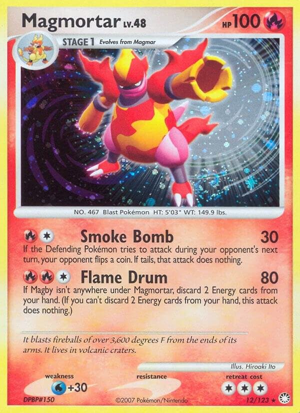 Magmortar 12/123 Reverse Holofoil Mysterious Treasures