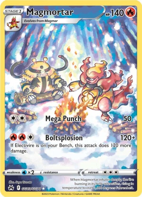 Magmortar GG03/GG70 Holofoil Crown Zenith: Galarian Gallery