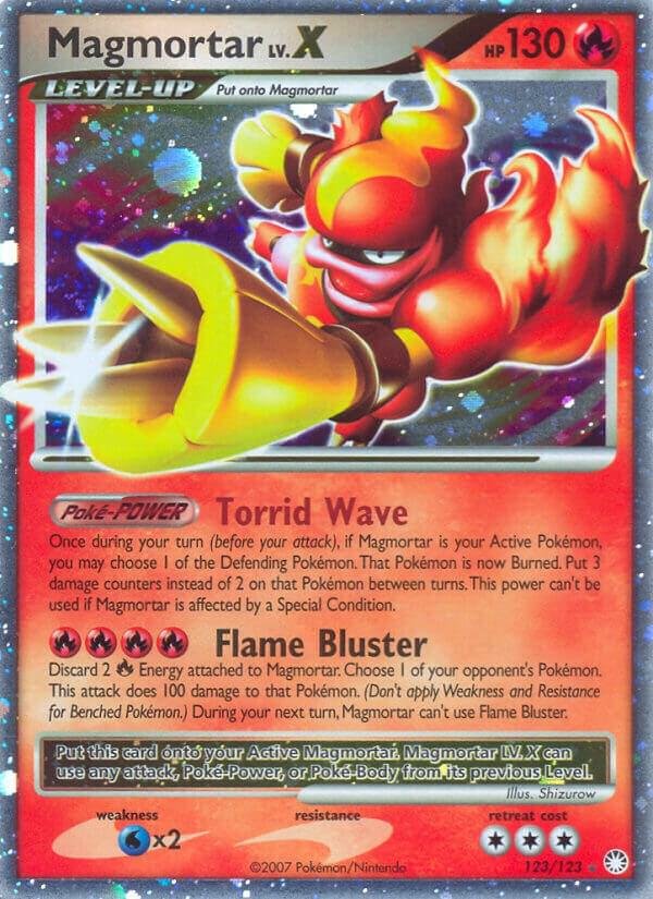 Magmortar Lv.X 123/123 Holofoil Mysterious Treasures Magmortar Lv.X 123/123 Holofoil Mysterious Treasures