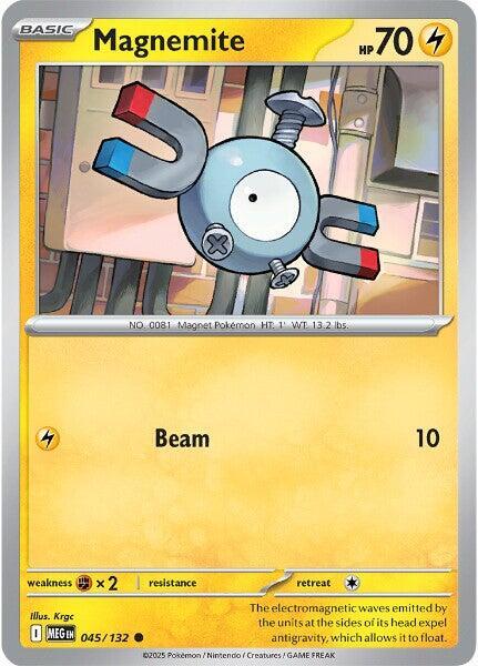 Magnemite 045/132 Normal ME01: Mega Evolution