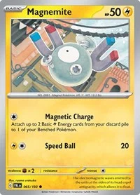 Magnemite | 065/193 | Reverse Holofoil | SV02: Paldea Evolved Magnemite | 065/193 | Reverse Holofoil | SV02: Paldea Evolved