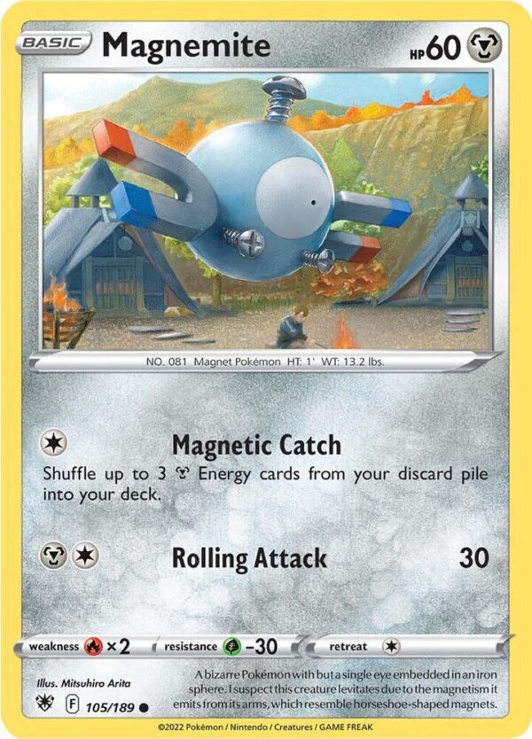 Magnemite 105/189 Normal SWSH10: Astral Radiance Magnemite 105/189 Normal SWSH10: Astral Radiance