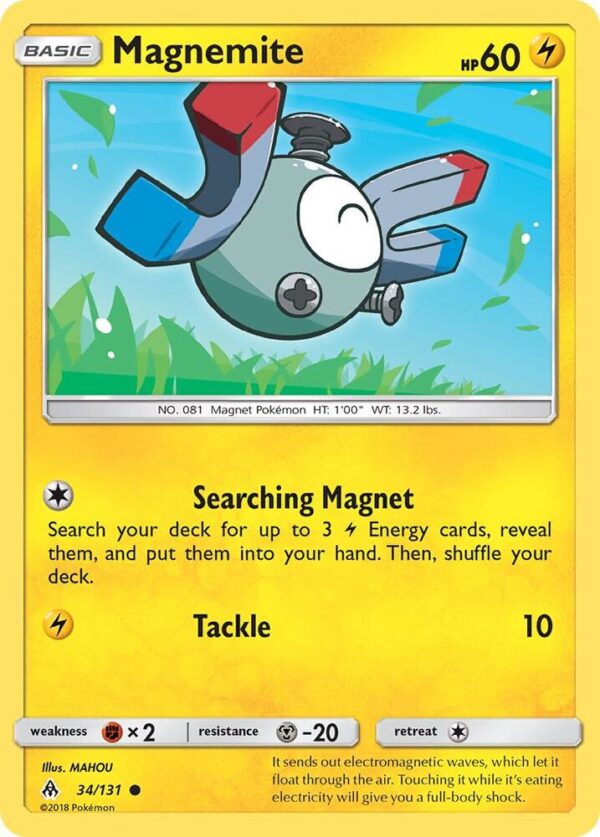 Magnemite 34/131 Normal SM – Forbidden Light Magnemite 34/131 Normal SM – Forbidden Light