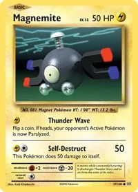 Magnemite | 37/108 | Reverse Holofoil | XY - Evolutions