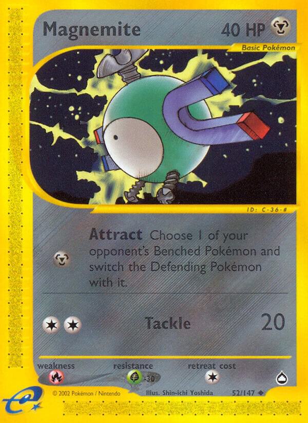 Magnemite (52) 052/147 Reverse Holofoil Aquapolis