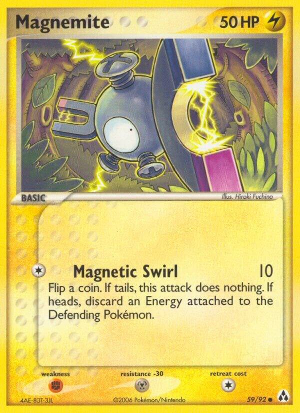 Magnemite 59/92 Reverse Holofoil Legend Maker