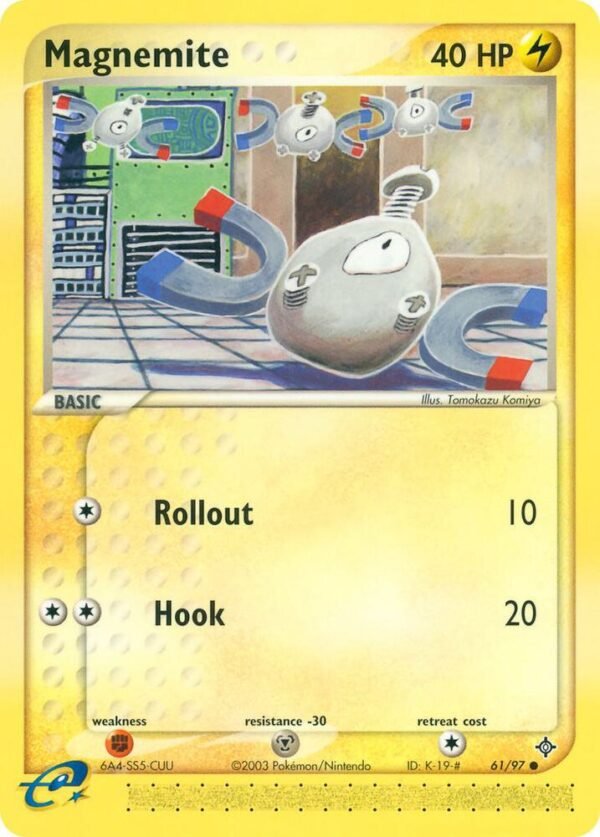 Magnemite 61/97 Reverse Holofoil Dragon Magnemite 61/97 Reverse Holofoil Dragon