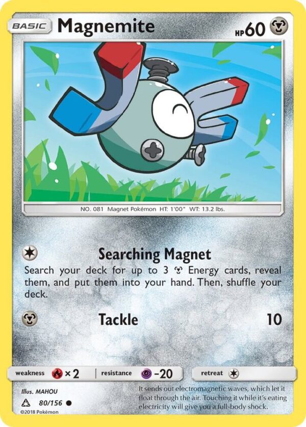 Magnemite (80) 80/156 Normal SM – Ultra Prism Magnemite (80) 80/156 Normal SM – Ultra Prism