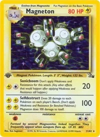 Magneton (11) | 11/62 | 1st Edition Holofoil | Fossil