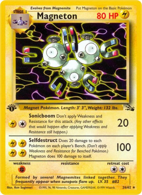 Magneton (26) 26/62 1st Edition Fossil Magneton (26) 26/62 1st Edition Fossil