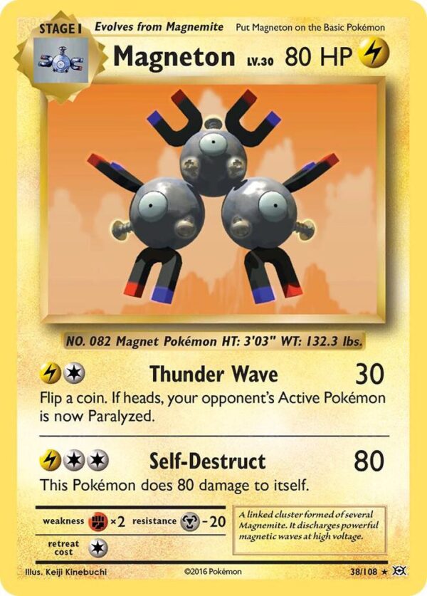 Magneton 38/108 Reverse Holofoil XY – Evolutions Magneton 38/108 Reverse Holofoil XY – Evolutions