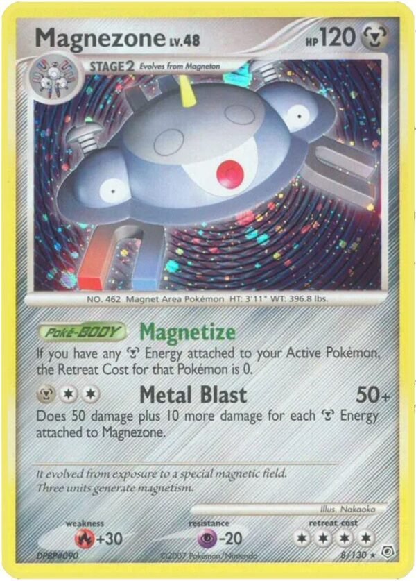 Magnezone 8/130 Reverse Holofoil Diamond and Pearl