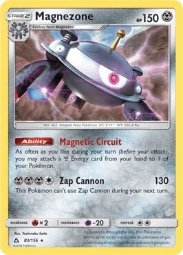 Magnezone 83/156 (Prerelease Kit Exclusive) 083/156 Normal Deck Exclusives