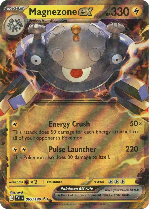 Magnezone ex 065/198 Holofoil SV01: Scarlet & Violet Base Set Magnezone ex 065/198 Holofoil SV01: Scarlet & Violet Base Set