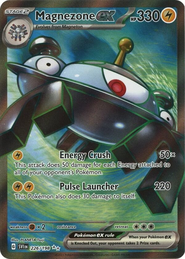 Magnezone ex 226/198 Holofoil SV01: Scarlet & Violet Base Set Magnezone ex 226/198 Holofoil SV01: Scarlet & Violet Base Set