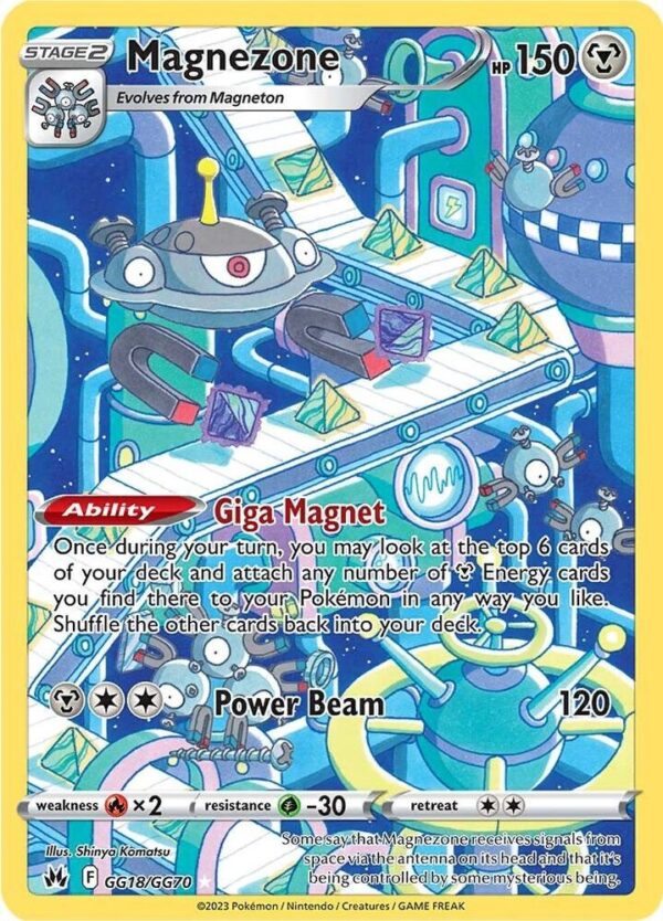 Magnezone GG18/GG70 Holofoil Crown Zenith: Galarian Gallery Magnezone GG18/GG70 Holofoil Crown Zenith: Galarian Gallery