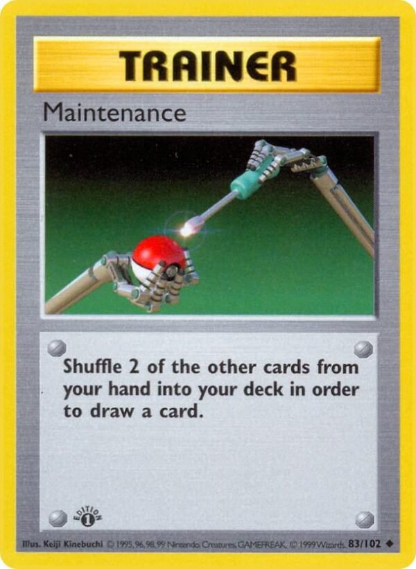 Maintenance 083/102 Unlimited Base Set (Shadowless) Maintenance 083/102 Unlimited Base Set (Shadowless)