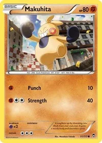 Makuhita | 51/111 | Reverse Holofoil | XY - Furious Fists
