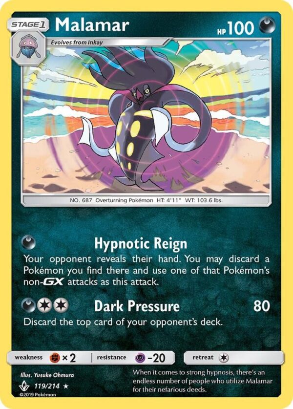 Malamar 119/214 Reverse Holofoil SM – Unbroken Bonds