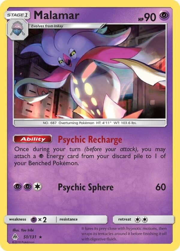 Malamar 51/131 Reverse Holofoil SM – Forbidden Light