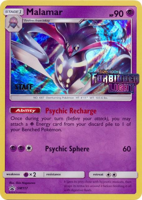 Malamar SM117 (Prerelease) [Staff] Holofoil SM Promos