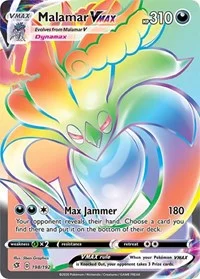 Malamar VMAX (Secret) | 198/192 | Holofoil | SWSH02: Rebel Clash