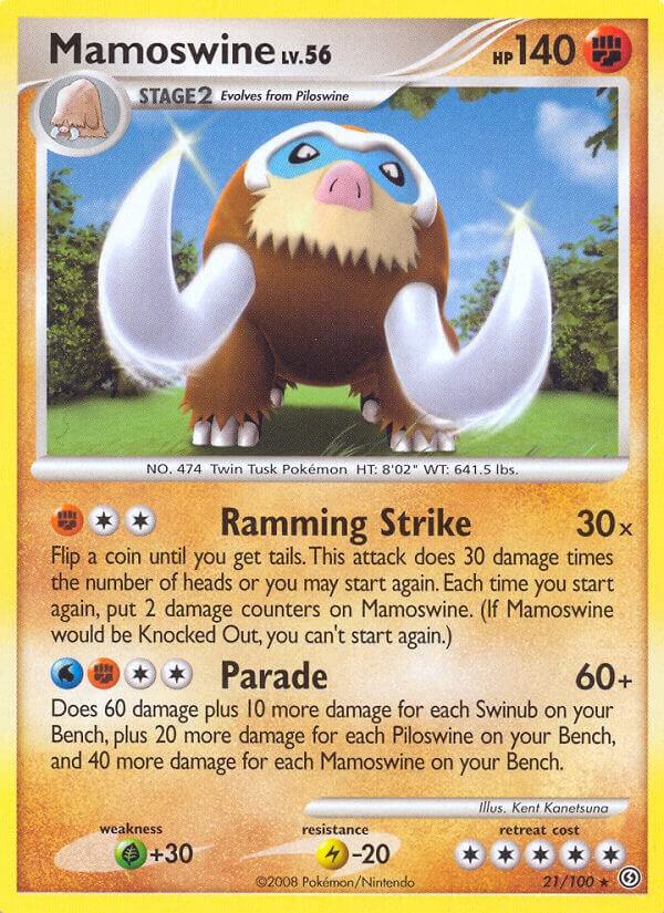 Mamoswine 21/100 Reverse Holofoil Stormfront Mamoswine 21/100 Reverse Holofoil Stormfront