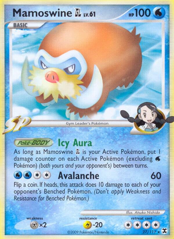 Mamoswine GL 27/111 Reverse Holofoil Rising Rivals Mamoswine GL 27/111 Reverse Holofoil Rising Rivals