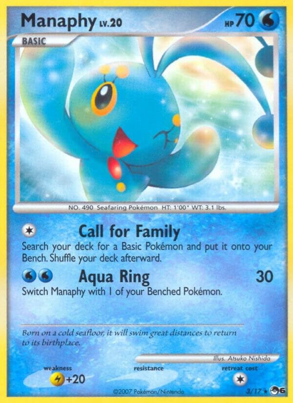 Manaphy 003/017 Normal POP Series 6