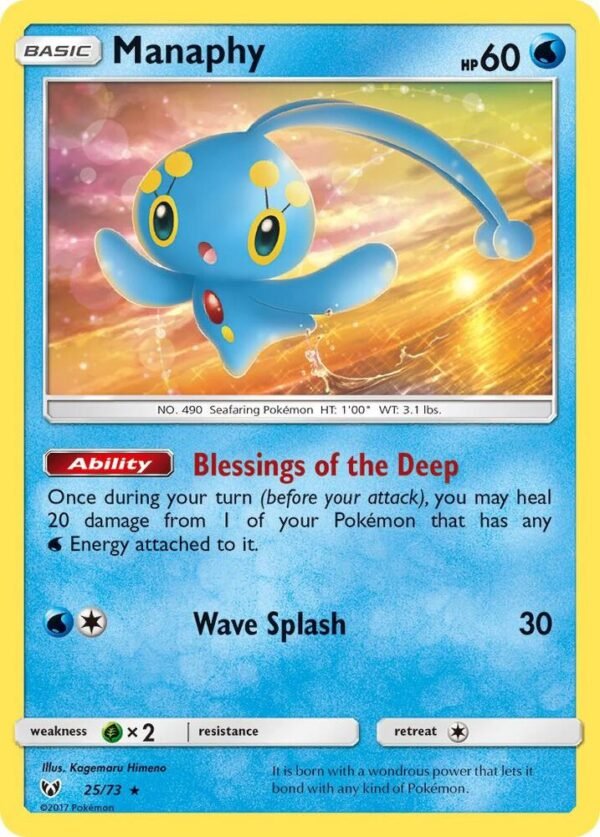 Manaphy 25/73 Holofoil Shining Legends