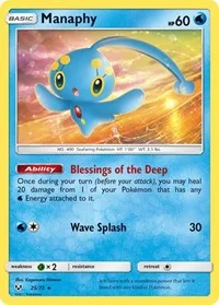 Manaphy | 25/73 | Reverse Holofoil | Shining Legends Manaphy | 25/73 | Reverse Holofoil | Shining Legends
