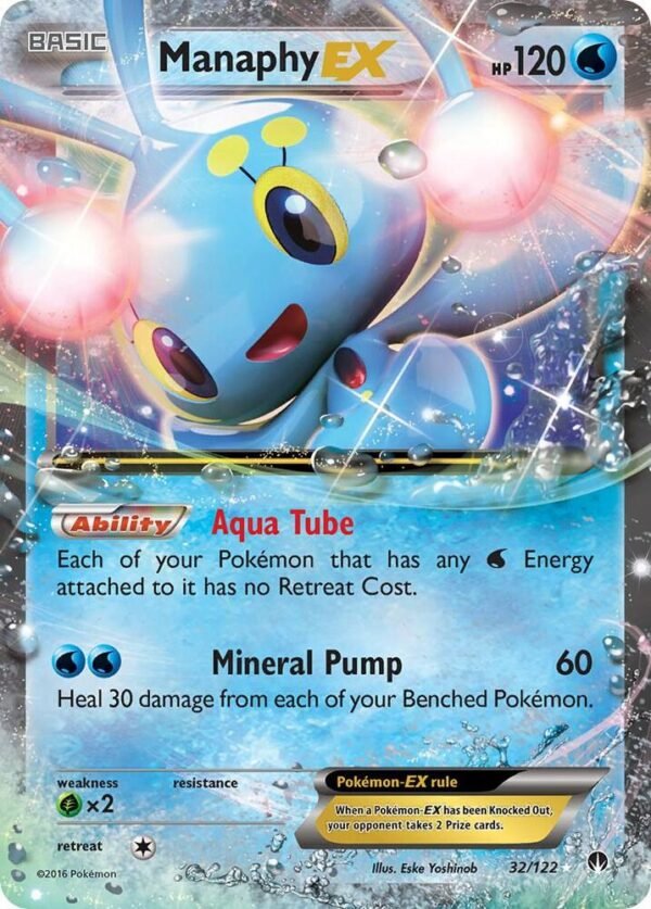 Manaphy EX 32/122 Holofoil XY – BREAKpoint Manaphy EX 32/122 Holofoil XY – BREAKpoint