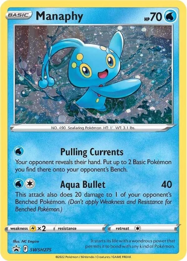 Manaphy SWSH275 Holofoil SWSH: Sword & Shield Promo Cards Manaphy SWSH275 Holofoil SWSH: Sword & Shield Promo Cards