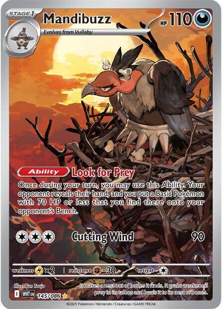 Mandibuzz 145/086 Holofoil SV: White Flare Mandibuzz 145/086 Holofoil SV: White Flare