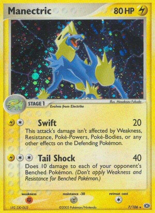 Manectric 007/106 Reverse Holofoil Emerald