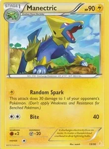 Manectric (13) | 13/30 | Normal | XY Trainer Kit: Pikachu Libre & Suicune