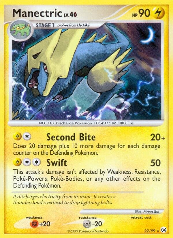 Manectric (22) 22/99 Reverse Holofoil Arceus Manectric (22) 22/99 Reverse Holofoil Arceus