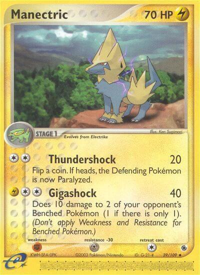 Manectric 39/109 Reverse Holofoil Ruby and Sapphire
