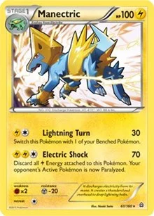 Manectric | 61/160 (XY Primal Clash) | 061/160 | Normal | Deck Exclusives