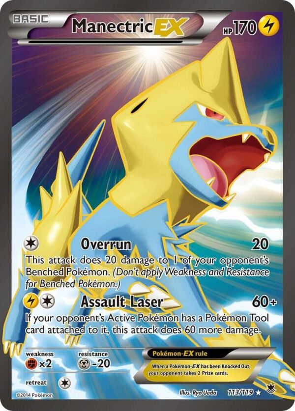 Manectric EX (113 Full Art) 113/119 Holofoil XY – Phantom Forces